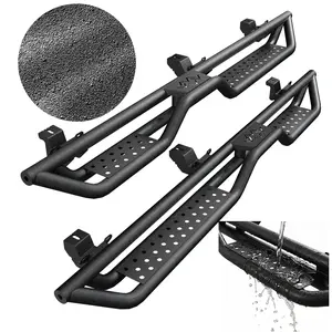 Japanese Precision Running Boards Side Steps for 2018-2026 Jeep Wrangler JL 4-Door, 700LBS Heavy Duty Nerf Bars, Ultimate Anti-Rust Black Coating, 2PCS