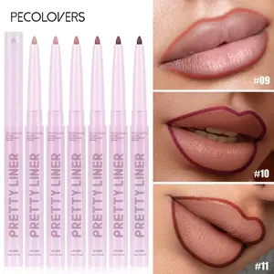 Long Lasting Matte Lip Liner, 1 Count Waterproof Lip Liner Pencil, Natural Nude Pink Lip Liner, Professional Outline The Lips Contour Makeup, Cosmetic