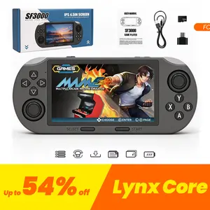 SF3000 Retro Handheld Game Console with 4.5 Inch IPS Screen 3000mAh Battery & 64GB TF Card for Boys Gift Gaming & accessories  game Cables cool gadgets boys Box Compact game console retro game consoles gamer gifts for him portable retro game con