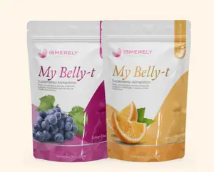 Ismerely My Belly-t Soluble Uva Flavor 350g Hydrolyzed Collagen Tea with Hyaluronic Acid Grape Seed Royal Jelly Resveratrol Coenzyme Q10 Glucosamine Omega 3 6 9 Calcium Iron Potassium Zinc Magnesium Vitamin A E C