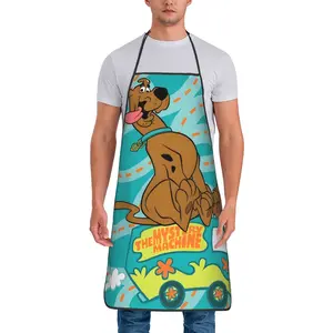 1 Piece Unisex Detective Adventure Cool Dog Bib Apron Adult Tablier Cuisine for Kitchen Cooking Scooby-Doo Core Kitchen Baking Halloween Thanksgiving Christmas Funny Aprons