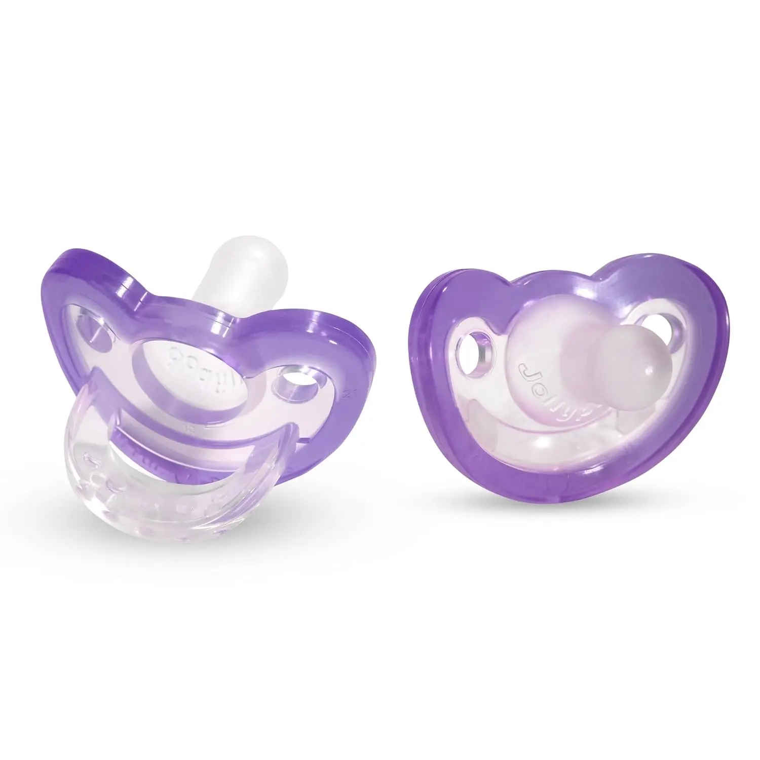 Orthodontic Pacifiers for 0-3 Months Newborns - Natural Shape, Medical-Grade 100% BPA-Free, No Harmful Chemicals, NICU & Hospital-Used, 2-Count 2-Pack Lavender