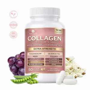 Collagen Supplement - Type I, II, III, V and X - with Biotin, Keratin, Hyaluronic Acid & 13+ Extra Strength Ingredients for Skin, Hair, Nail & Joint Health