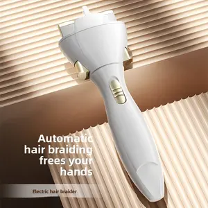 European and American Popular Automatic Hair Braiding Machine with 360° Rotation USB Charging for DIY Braids and Updos - Portable & User-Friendly for All Hair Types