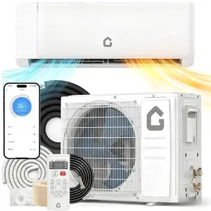 24,000 BTU Mini Split Air Conditioner and Heat Pump, 21 SEER2 Ultra Quiet 208-230V Ductless AC with WiFi & Alexa Control, Cools/Heats up to 1500 Sq.Ft, Easy Installation Kit