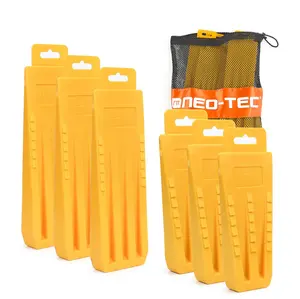 NEO-TEC 6 Pack Tree Felling Wedges, Chainsaw Wedges, 5.5"+8" Tree Cutting Equipment, Tree Cutting Equipment with Spikes for Safe Tree Cutting