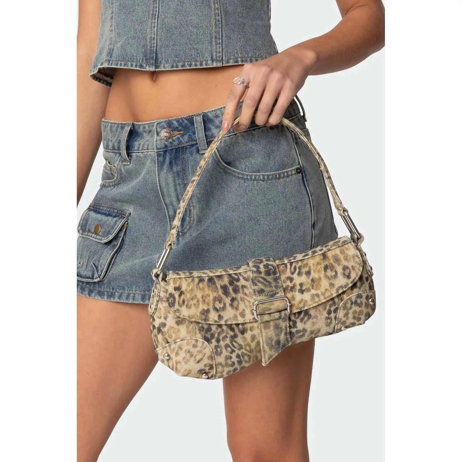 Leopard Asymmetric Bag