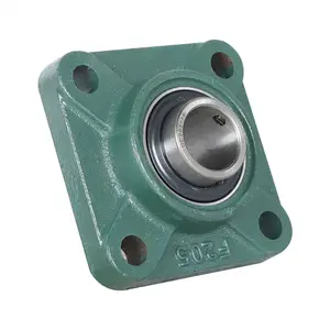 UCF 205-16 Pillow Block Flange Bearing  Solid Base 1" Bore 4 Bolt 2 Pcs