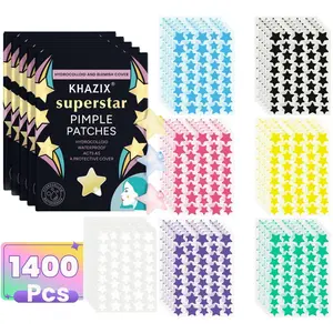 1400pcs Star-Shaped Hydrogel Patch, Alcohol-Free, Odorless, Gentle & Non-Irritating, Scar Covering Stickers, Scar Tape, High-Quality Salicylic Acid Tea Tree Oil Patches, Holiday Gift, Scar Solution