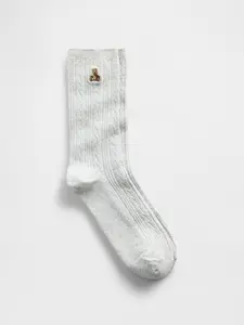 Gap Men's Brannan Bear Cable-Knit Crew Socks
