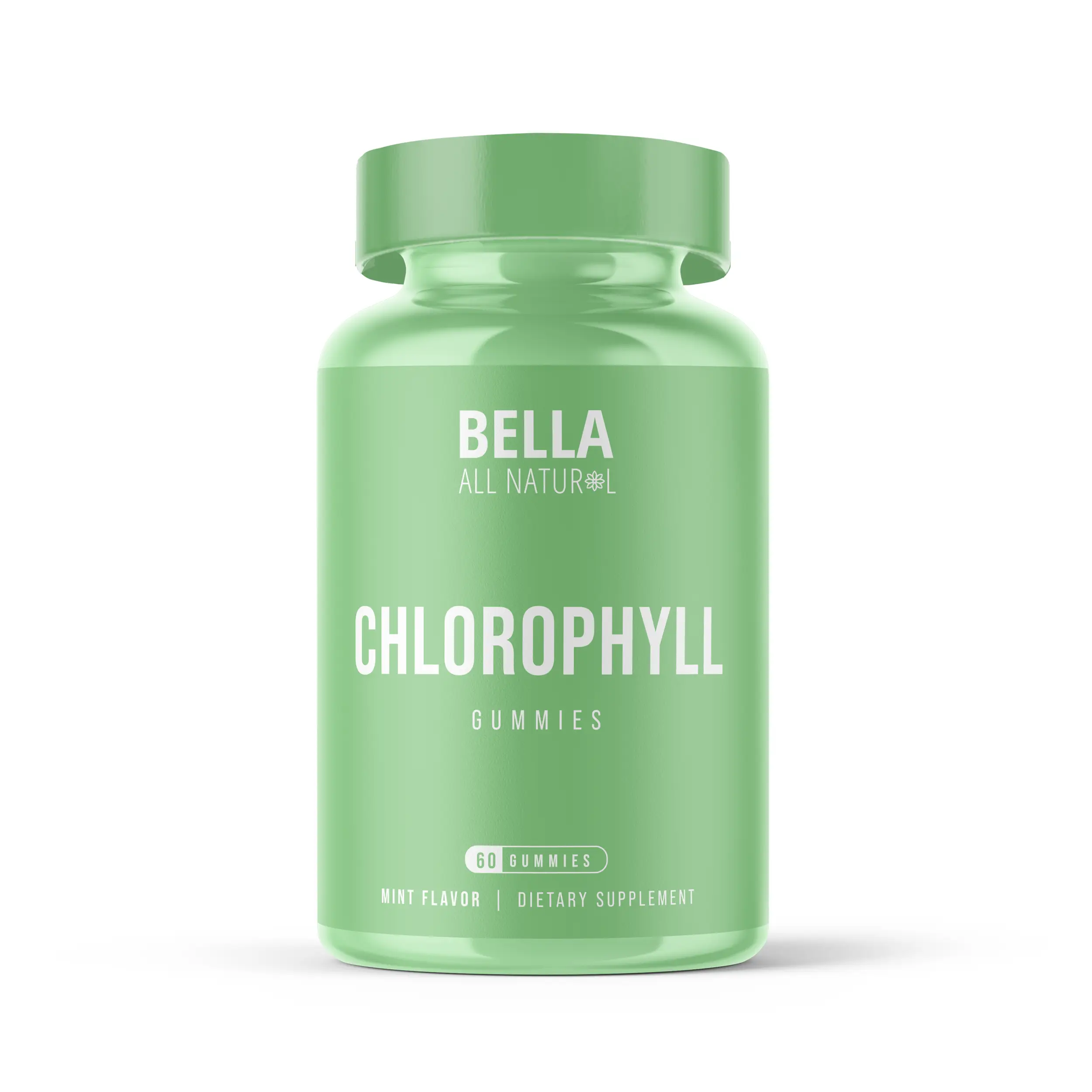 Bella All Natural Chlorophyll Gummies Mint Flavor, 60ct