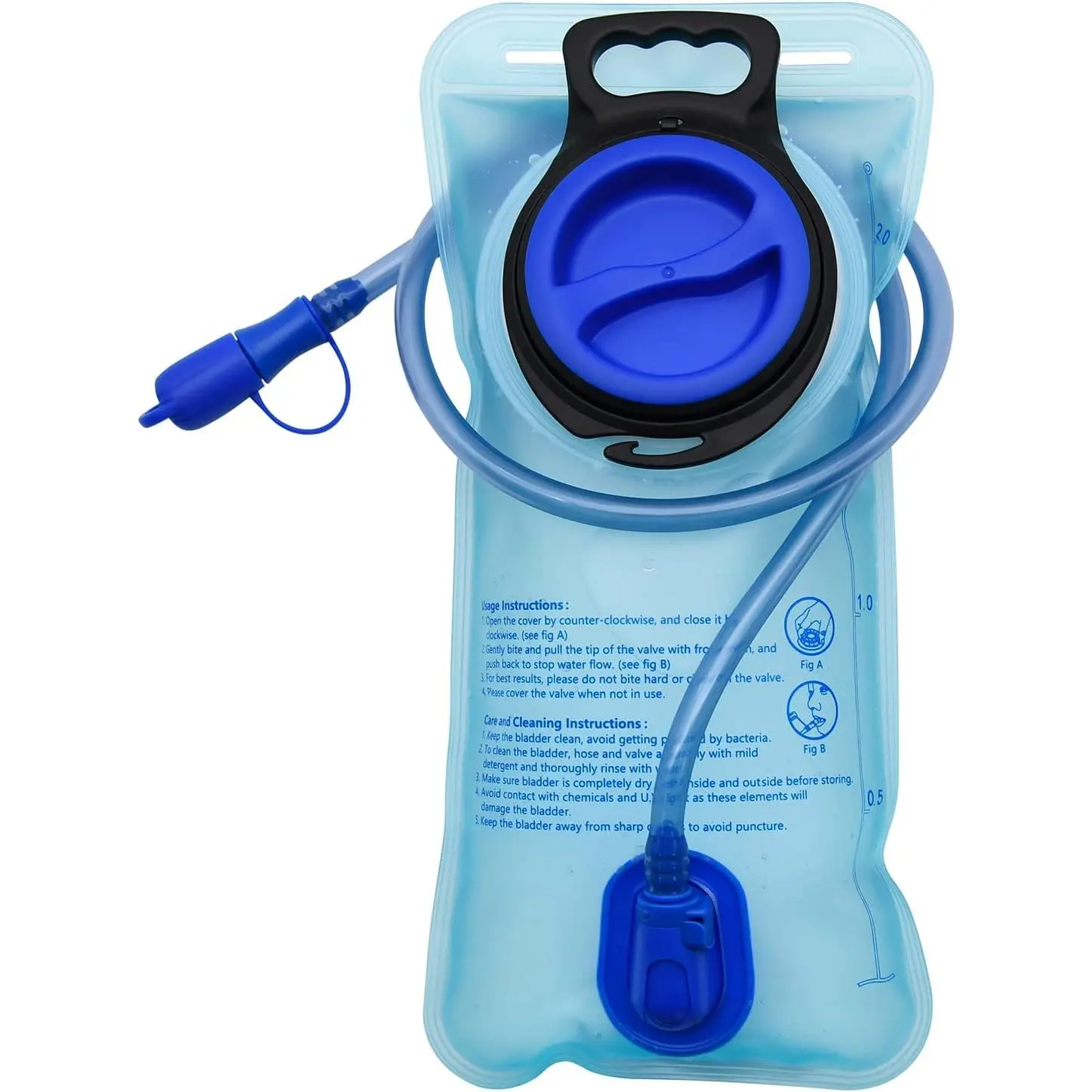 Leakproof Hydration Water Containers for Storage, 3L Backpack Water Reservoir with Large Flow Bite Valve for Outdoor Adventure, 1 Pack, Cycling, Water Pouch