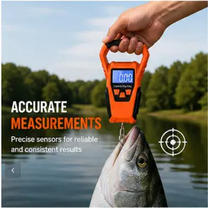 110lb Digital Hanging Scale, Portable Handheld Electronic Scale with LCD Display, Ideal for Travel Luggage, Fishing & Weighing