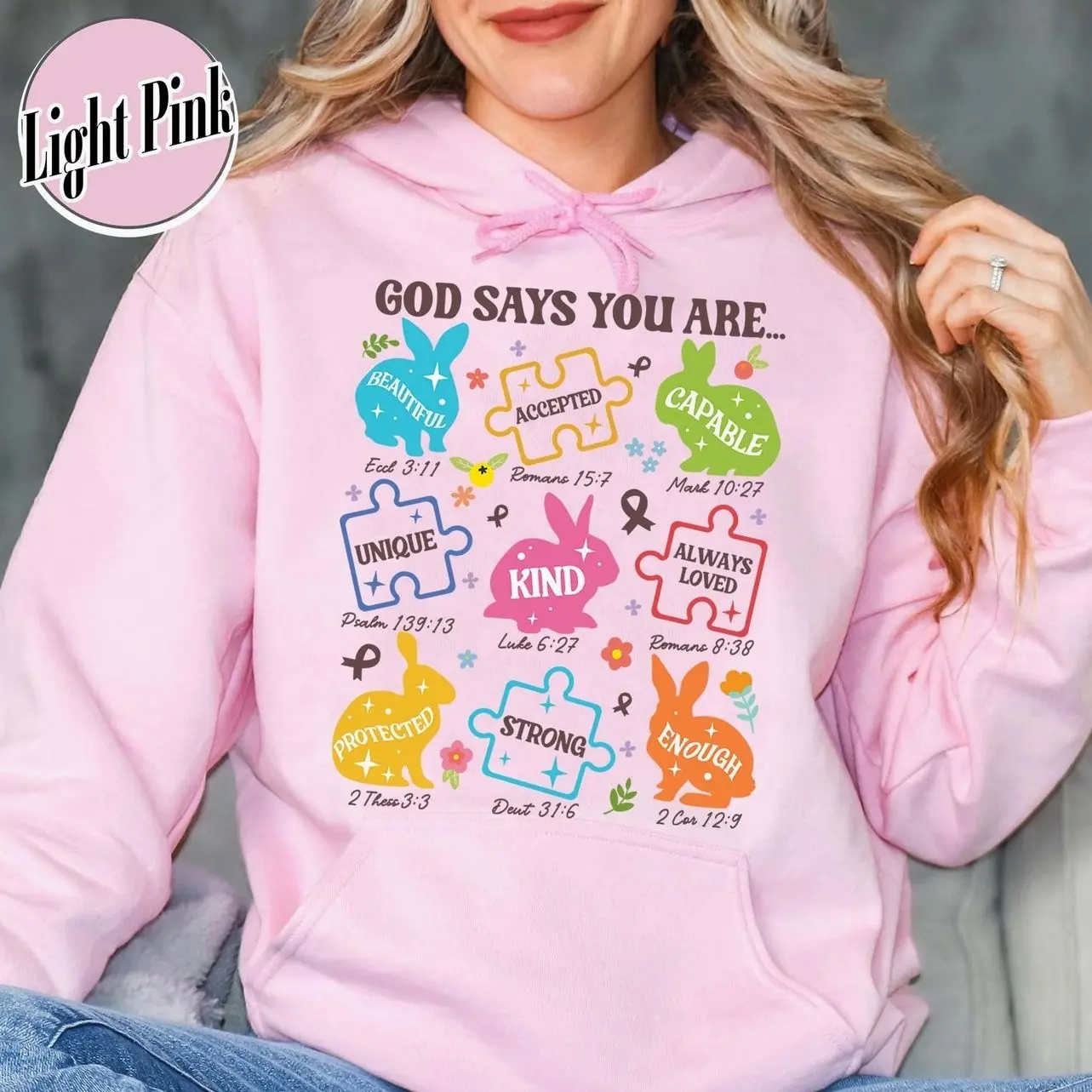 Autism Awareness Hoodie,God Say You Are Autism Hoodie, Christian Autism,  Autism Month