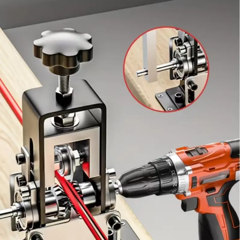 Manual Stripping Machine with Adjustment Knob, Quick Copper Wire Car Electrical Stripper Tool, Compatible with Drills or Hand Use, DIY Tools, Wire Strippers