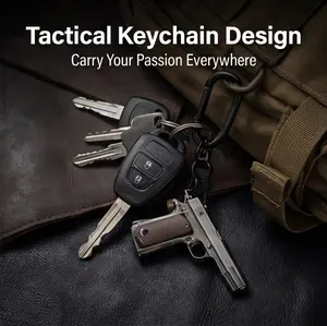 Mini Retro M-1911-A1 Metal Keychain Toy Bag Charm, Perfect Gift