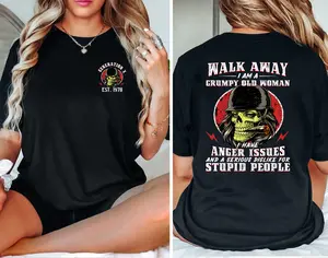 Personalized I Am Grumpy Old Woman Generation X T-Shirt, Gen X Walk Away Shirt, Generation X Shirt, Full Colors, Full Sizes, For Men, For Women