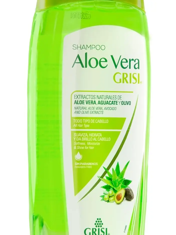Grisi Aloe Vera Shampoo, Moisturizing Shampoo with Aloe Vera Extract, Paraben-Free.