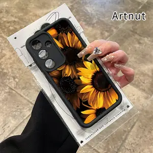 Sunflower Radiance Advanced fashion gift Case for Samsung S24 ultra plus S25 S23 S22 Ultra Plus Shockproof Full Camera Protection Durable slim Silicone Cover