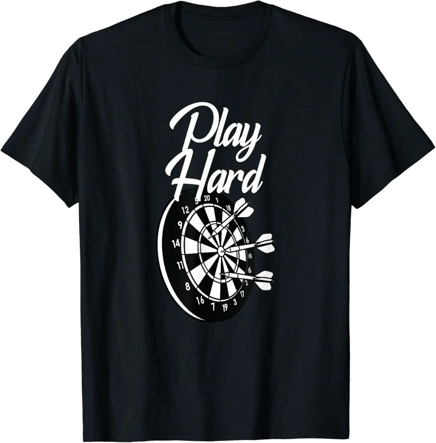Play Hard Darts Enthusiast Darts Player Dartboard Apparel T-Shirt - Farhadheid Shop XSBB08WY52KNJ