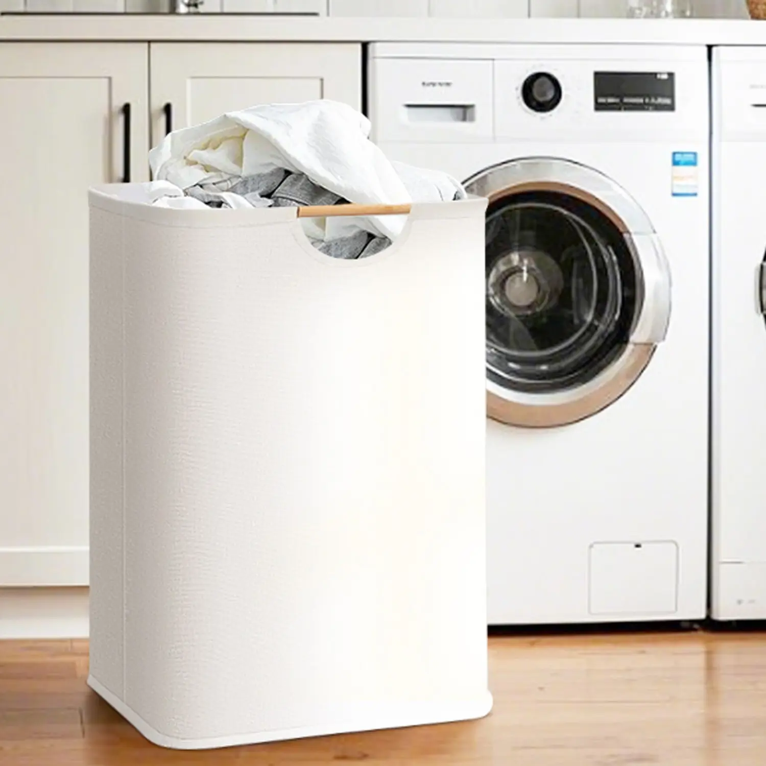 Simple Design Dirty Laundry Basket, Humanized Handle, Scientifically Measured Internal Space, Anti-Slip Bottom, Essential Home Gadget, Foldable Laundry Hamper, Laundry Bin, Folding Laundry Basket