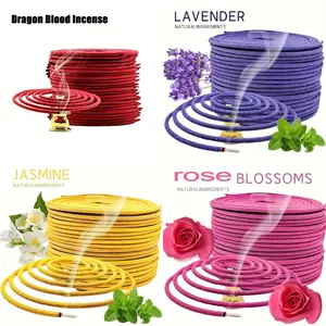 Natural Floral Scented Air Freshener, Long-Lasting Fragrance, Jasmine Rose Lavender Aroma, Aroma Blend Scented, Home Bathroom Bedroom Odor Eliminator, Fragrance Incense