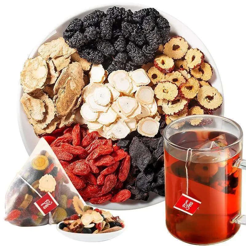 Kidney Tea Formula Natural Herbal Formula Health Tea for Men and Women Ginseng Eight Treasure Tea Traditional kidney wellness tonic Wolfberry Detox Organic Kidney Cleansing Tea