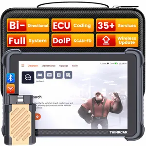[Summervibes]  THINKCAR  Lifetime Free Update Car OBD2 Scanner Tool, THINKSCAN 689BT All-System Automotive Diagnostic Tool, Bi-Directional OBD2 Scanner with ECU Coding, 35+ Services, FCA Autoauth, CANFD&DoIP，Bidirectional Scan Tool