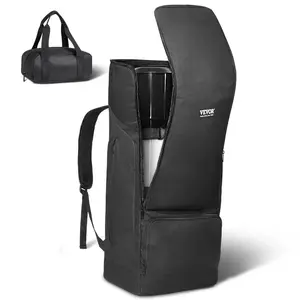 【Father's Day】VEVOR Telescope Case, 29.9", Telescope Storage Backpack with Secure Strap, Pockets and Cozy Shoulder Traps, Shock-Absorbent Telescope Carrying Case for Optical Tube & Tripod, Counterweight Pocket