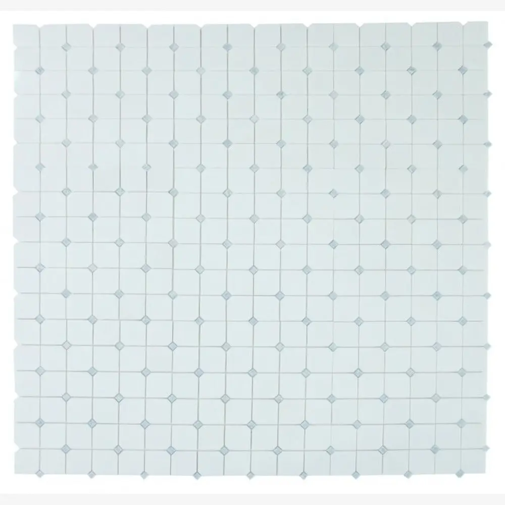 Dynasty Crystal Ocean 11.75x 11.75 Marble Mosaic Tile Sample