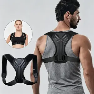 Adjustable back shoulder posture corrector belt clavicle spinal support home office sport upper back neck brace，1 Count Posture Corrector for Men Women