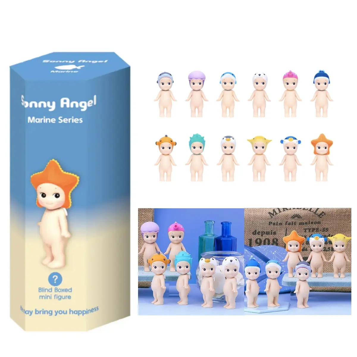 Sonny Angel Marine Series Sealed Blind Box Cute Mini Doll Girls Birthday Gift