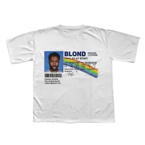 Frank Ocean BLOND T-shirt, blond album, music gift, vintage style, Blonded, Trends Original, Fitted Short Sleeves Street Style