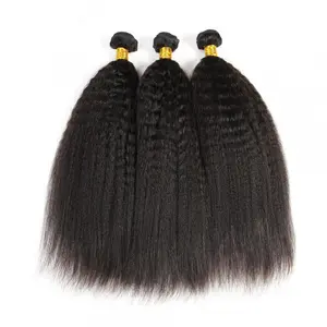 Alipearl Hair Yaki Bundles Kinky Straight Hair Weft Unprocessed Virgin Human Hair Raw Bundles