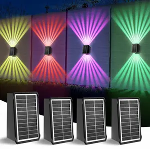 Solar Powered Wall Lights Up and Down IP65 Waterproof LED Light with Auto Dusk to Dawn Glow Design for Garden Decorative Lighting solar lights outdoor mini fireworks light Illumination solar tube light Installation Outdoorfun solar lights outdoor