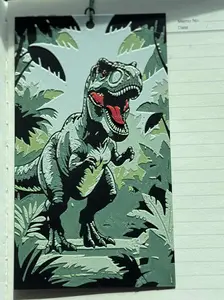 3D textured T-Rex bookmark - free domestic shipping!