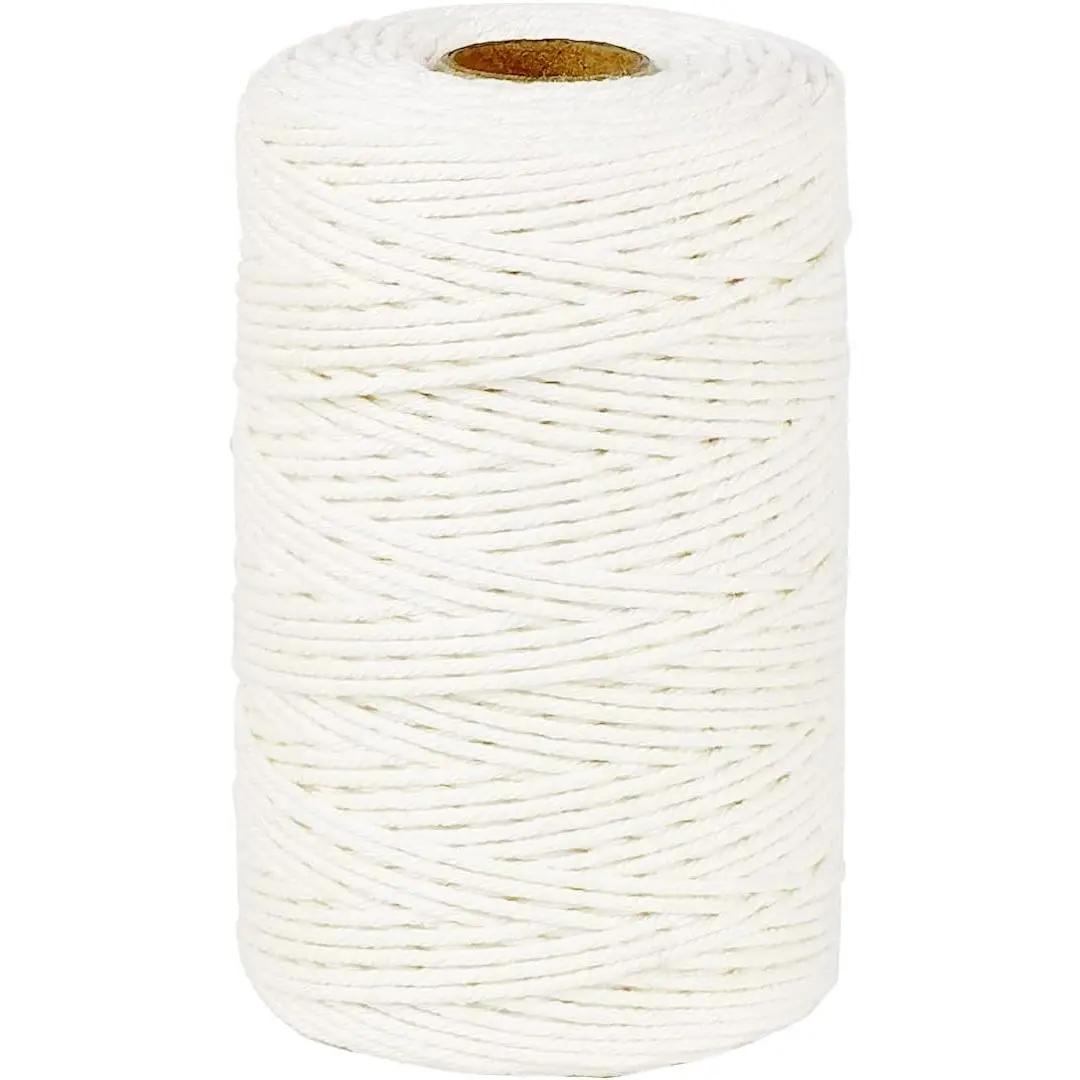[New deal] - PerkHomy Cotton Butchers Twine String 500 Feet 2mm Twine for Cooking Food Safe Crafts Bakers Kitchen Butcher Meat Turkey Sausage Roasting Gift Wrapping Gardening Crocheting Knitting