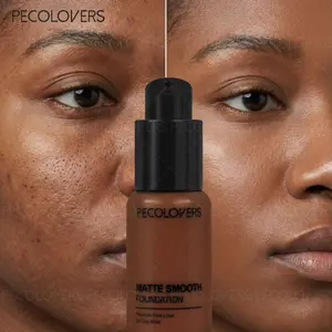 1Pc Liquid Foundation - Full Coverage Face Base, Long-Lasting For Daily & Party Wear, Light And Medium, Dermatologist Approved Cosmetic, Face Cosmetic, Cosmetics Products, Topical Cosmetic