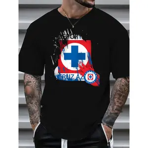 Football Fan Essential – Cruz Azul A.C. Loose-Fit Cotton Shirt, Easy to Wash and Wear Golf Gift T-Shirt For Men and Women