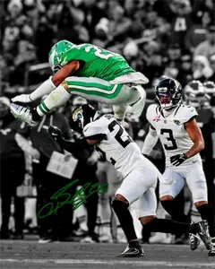 Saquon Barkley Philly Eagles Epic Reverse Hurdle Signed Photo Autograph Poster Print Unframe Art Home Decor