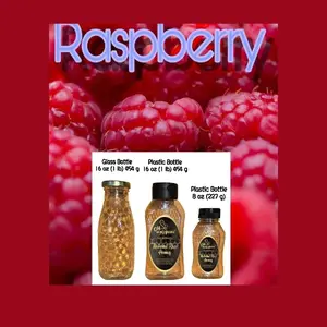 Raspberry – Flavor Infused Honey, 100% Natural, Raw & Unfiltered (Raspberry)
