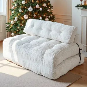 MAXYOYO Folding Sofa Bed, Convertible Sleeper Chair with Pillow Foldable Matress with Back Support, Portable Fold Out Chair Bed Comfy Floor Sofa Lounge for Living Room Bedroom