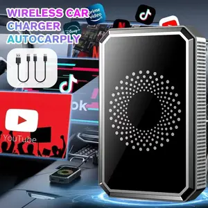 3-In-1 Magic Video Box for Streaming Youtube/tiktok, Wireless Carplay Adapter Dongle with USB Drive, Compatible with Oem Cars, Carplay Dongle Connectivity