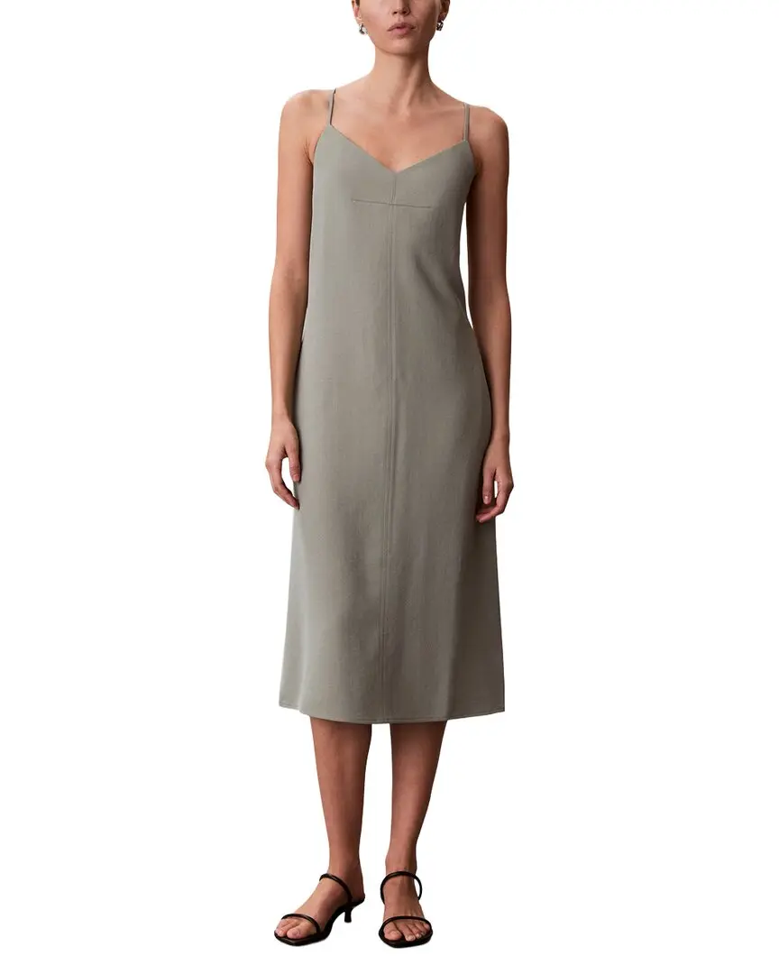 Calvin Klein Casual Twill Sleeveless Shift Dress