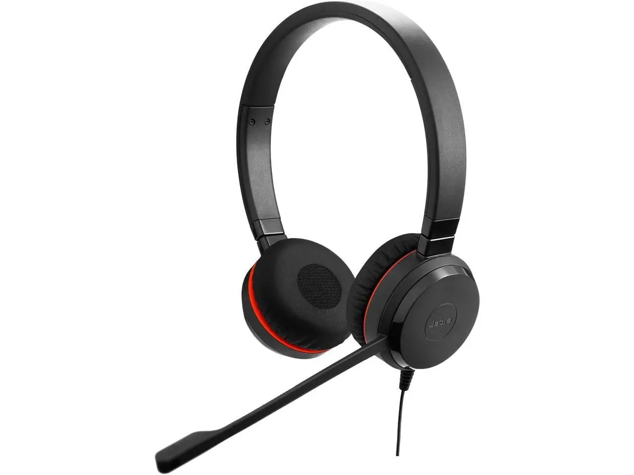 Jabra Evolve 20 SE Wired Dual-Ear Headset with Microphone for Work, USB-A and USB-C Wired Headphones, Works with Online Meeting Platforms, On-Ear Comfort, Connects to Laptops, iPhone & Android Devices