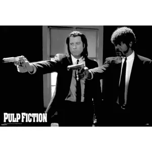 Pulp Fiction Vincent and Jules Guns Poster