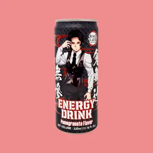 AnyYums Demon Slayer Energy Drink 330ml - Pomegranate Flavor