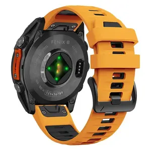 For Garmin Fenix 8 43mm 47mm 51mm Sports Original Silicone Wristband for Garmin Epix/Quatix7/Fenix 7X 6X 7S Pro/Descent Mk3 Band