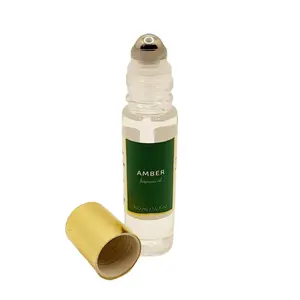 Amber Fragrance Oil Roll-on Bottle - No Alcohol, Fresh and Long-lasting Scent