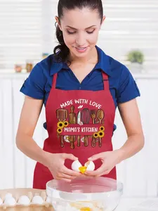Mama's Kitchen Apron, Personalized Apron With Pockets, Birthday Gift, Custom Mama's Apron, Valentines Day gift, Mothers Day Gift